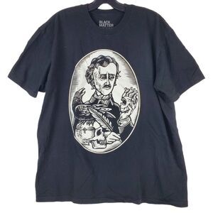 BLACK MATTER Shirt Adult Large Black HOT TOPIC Graphic Goth Counterculture Emo